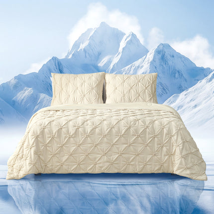 Elegant Pintuck Cooling Comforter | Breathable Lightweight Design for Hot Sleepers 10