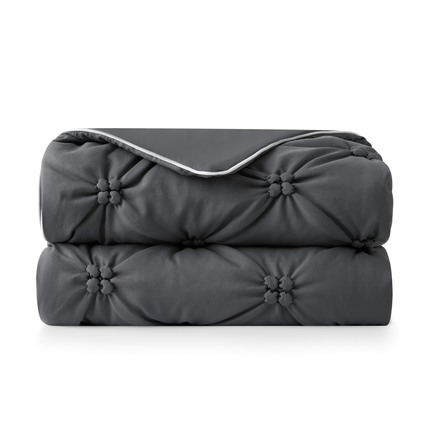 Elegant Pintuck Cooling Comforter with Breathable Fabric | Lightweight Design for Hot Sleepers 3