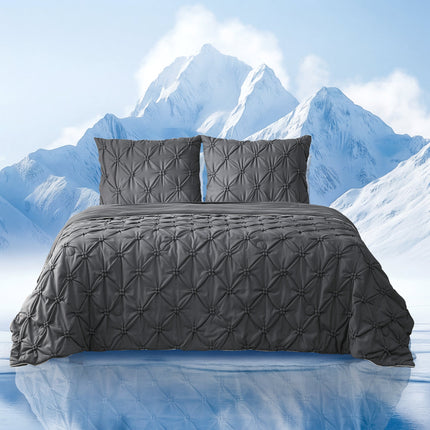 Elegant Pintuck Cooling Comforter with Breathable Fabric | Lightweight Design for Hot Sleepers 4