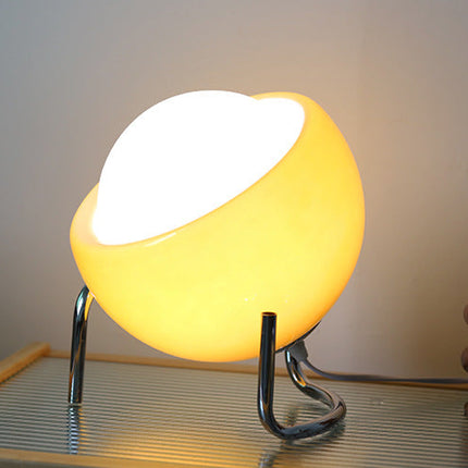 Elegant Retro Glass Table Lamp with Soft LED Lighting | Stylish Night Light for Cozy Atmosphere 3