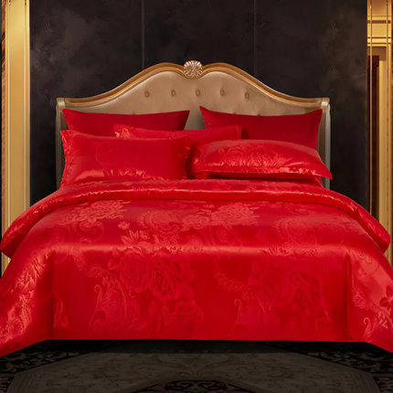 Elegant Satin Duvet Cover Set with Floral Print & Breathable Comfort for Luxurious Sleep 7