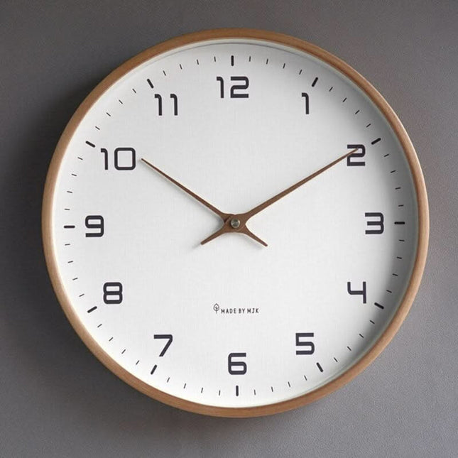 Elegant Scandinavian Large Wall Clock with Silent Quartz Movement | Minimalist Decor for Home and Office 0