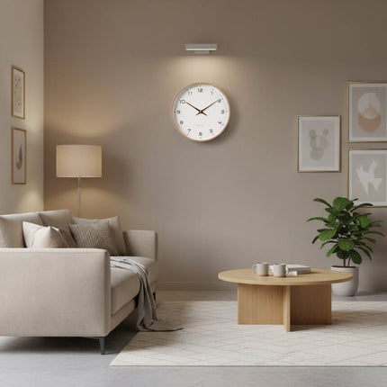 Elegant Scandinavian Large Wall Clock with Silent Quartz Movement | Minimalist Decor for Home and Office 3