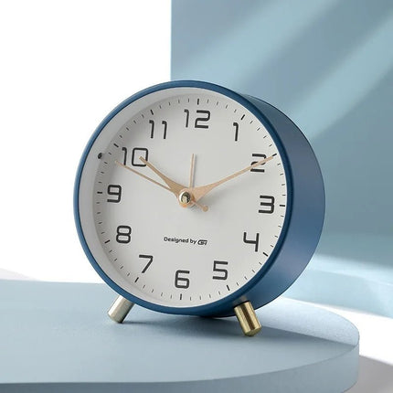 Elegant Scandinavian | Silent Table Clock with Minimalist Design | Decorative Desk Clock for Tranquil Home Decor 0