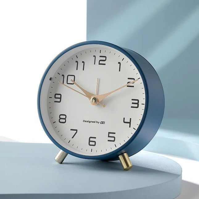 Elegant Scandinavian | Silent Table Clock with Minimalist Design | Decorative Desk Clock for Tranquil Home Decor 0