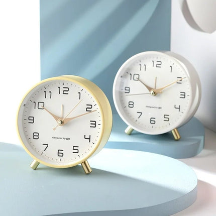 Elegant Scandinavian | Silent Table Clock with Minimalist Design | Decorative Desk Clock for Tranquil Home Decor 1