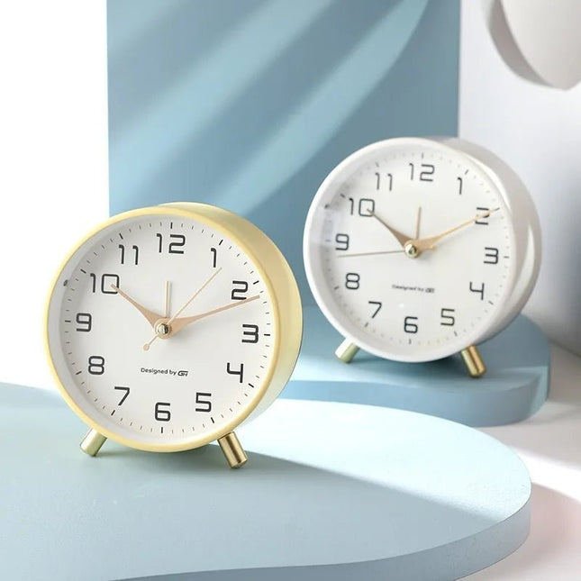 Elegant Scandinavian | Silent Table Clock with Minimalist Design | Decorative Desk Clock for Tranquil Home Decor 1