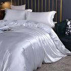 Elegant Silk Bedding Set | Hypoallergenic Duvet Covers for Luxurious Comfort 0
