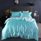 Fluffy Blue / Single 4-piece set / Fitted