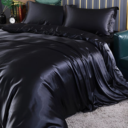 Elegant Silk Bedding Set | Hypoallergenic Duvet Covers for Luxurious Comfort 4
