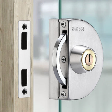 Elegant Sliding Door Lock | Stainless Steel Security with Easy Installation | Modern Design for Enhanced Home Safety 0