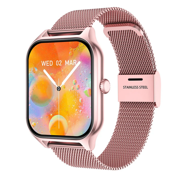 Elegant Smartwatch | Health & Activity Tracker with Touchscreen | Stylish Accessory for Active Women 1
