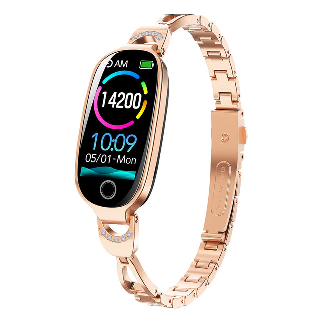 Elegant Smartwatch | Smart Watch with Blood Sugar & Pressure Monitoring | Luxury Diamond Design for Health Tracking 0