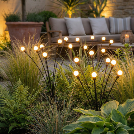 Elegant Solar Firefly Garden Lights | Waterproof Outdoor Lighting with 120 Lumens for Stunning Ambiance 0