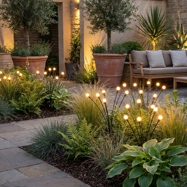 Elegant Solar Firefly Garden Lights | Waterproof Outdoor Lighting with 120 Lumens for Stunning Ambiance 1