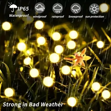 Elegant Solar Firefly Garden Lights | Waterproof Outdoor Lighting with 120 Lumens for Stunning Ambiance 8