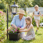 Elegant Solar Garden Lights | Automatic Dusk Feature & Planter | Eco-Friendly Outdoor Illumination for Your Yard 0