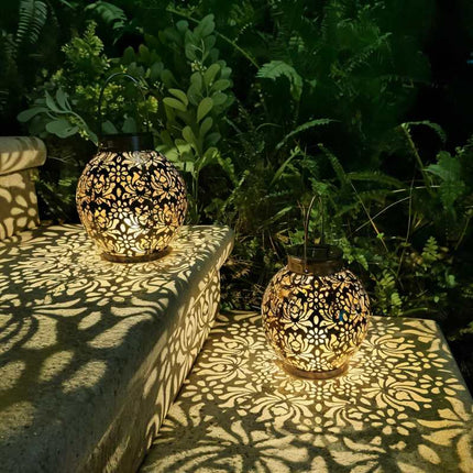 Elegant Solar Garden Lights | Durable Iron Design with Automatic Dusk Sensor | Waterproof Outdoor Lights for Stunning Ambiance 4