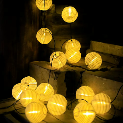 Elegant Solar Lantern String Lights with Waterproof Design | Versatile Outdoor Decor 2