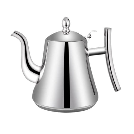 Elegant Stainless Steel Teapot with Integrated Infuser for Perfect Brewing 0