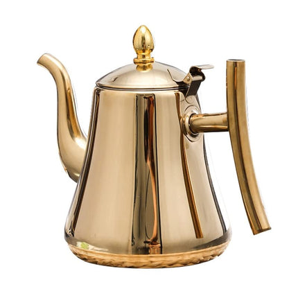 Elegant Stainless Steel Teapot with Integrated Infuser for Perfect Brewing 8