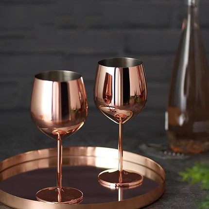 Elegant Stainless Steel Wine Glasses Set of 6 with Enhanced Chilling | Durable Design for Timeless Enjoyment 6