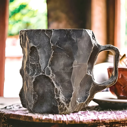 Elegant Stone Style Coffee Mug | Decorative Ceramic Drinkware for Daily Use 2