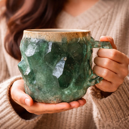 Elegant Stone Style Coffee Mug | Decorative Ceramic Drinkware for Daily Use 3