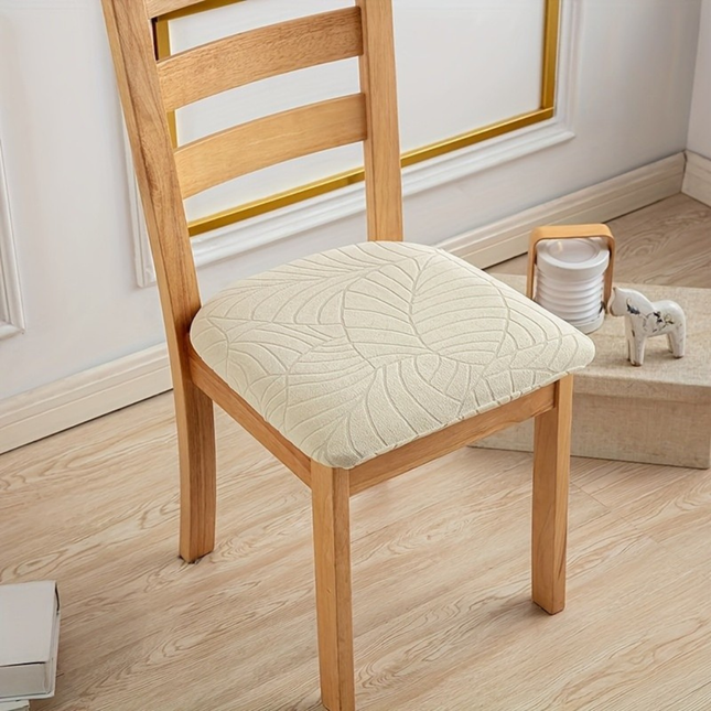 Elegant Stretch Fit Dining Chair Covers with Jacquard Fabric | Durable Protection for Modern Dining Rooms 0
