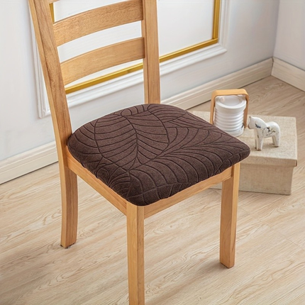 Elegant Stretch Fit Dining Chair Covers with Jacquard Fabric | Durable Protection for Modern Dining Rooms 12