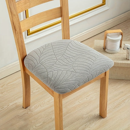 Elegant Stretch Fit Dining Chair Covers with Jacquard Fabric | Durable Protection for Modern Dining Rooms 3
