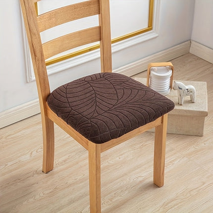 Elegant Stretch Fit Dining Chair Covers with Jacquard Fabric | Durable Protection for Modern Dining Rooms 5