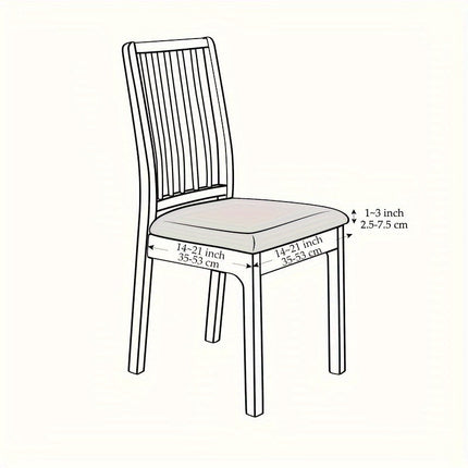 Elegant Stretch Fit Dining Chair Covers with Jacquard Fabric | Durable Protection for Modern Dining Rooms 7