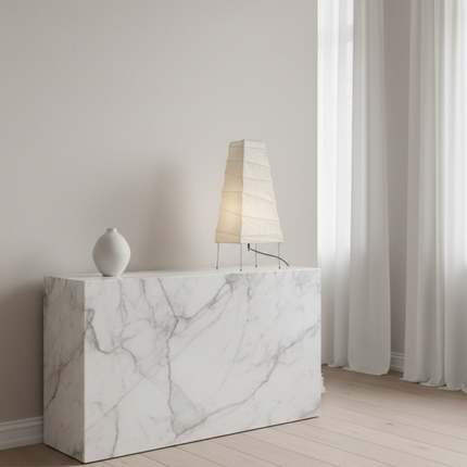 Elegant Table Lamp | Modern Tiered Design with Bamboo Silk Accents | Perfect Lighting for Bedroom and Living Room 6