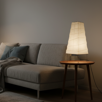 Elegant Table Lamp | Modern Tiered Design with Bamboo Silk Accents | Perfect Lighting for Bedroom and Living Room 7