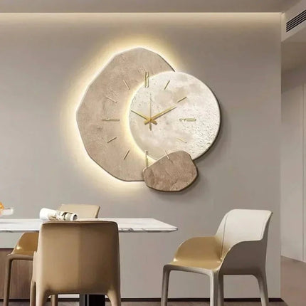 Elegant Timepiece | Wood Wall Clock with Soft LED Backlighting | Handcrafted Design for Cozy Ambiance 2
