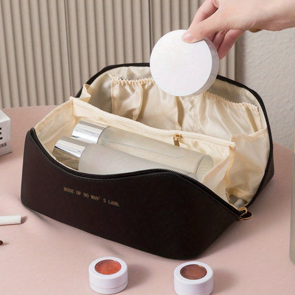 Elegant Travel Makeup Organizer with Zipper Closure for Easy Access 3