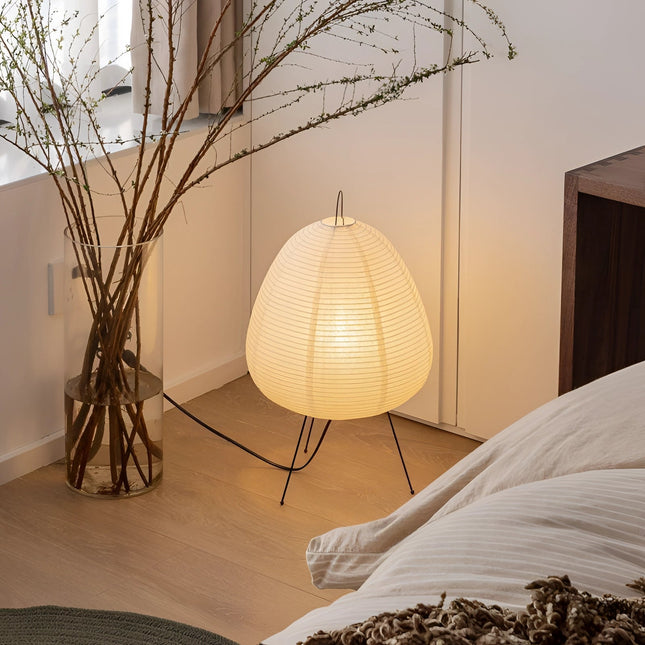 Elegant Tripod Floor Lamp | Japanese-Inspired Design with Soft Ambient Light | Perfect for Cozy Interiors 0