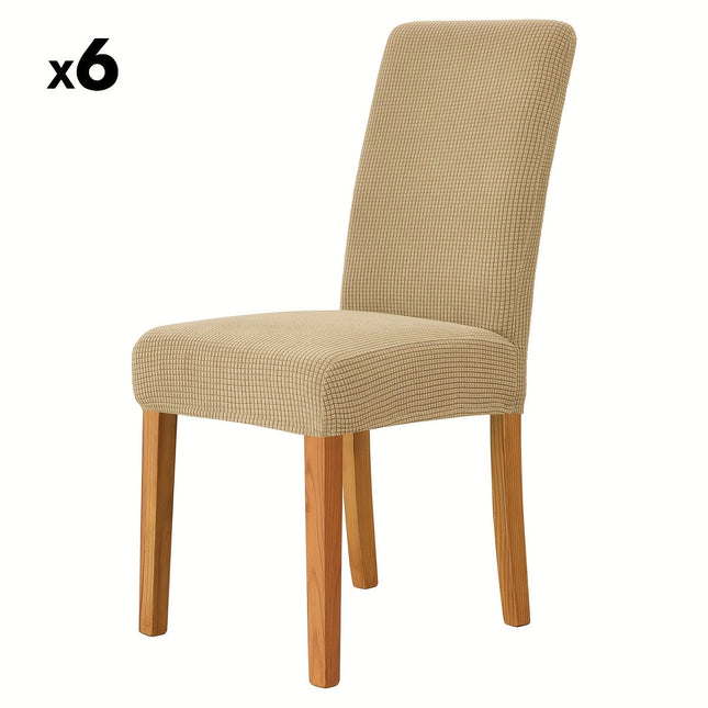 Elegant Velvet Dining Chair Covers with Stretch Fit | Protective Slipcovers for Instant Room Upgrade 0