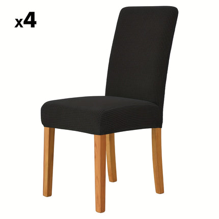 Elegant Velvet Dining Chair Covers with Stretch Fit | Protective Slipcovers for Instant Room Upgrade 13