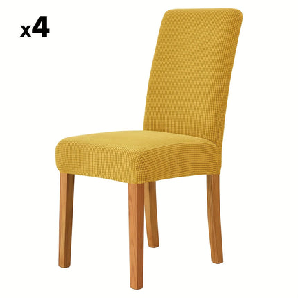 Elegant Velvet Dining Chair Covers with Stretch Fit | Protective Slipcovers for Instant Room Upgrade 14