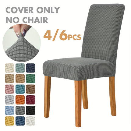Elegant Velvet Dining Chair Covers with Stretch Fit | Protective Slipcovers for Instant Room Upgrade 3