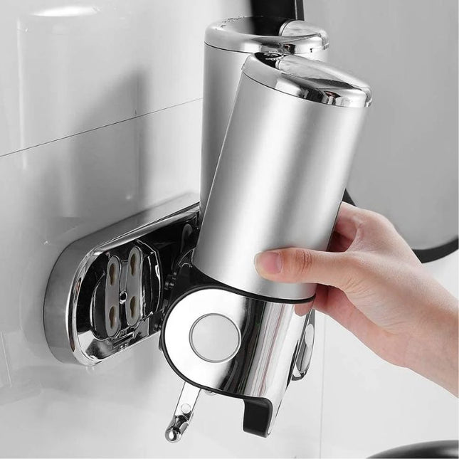 Elegant Wall-Mounted Soap Dispenser with Stainless Steel Design for Modern Spaces 0