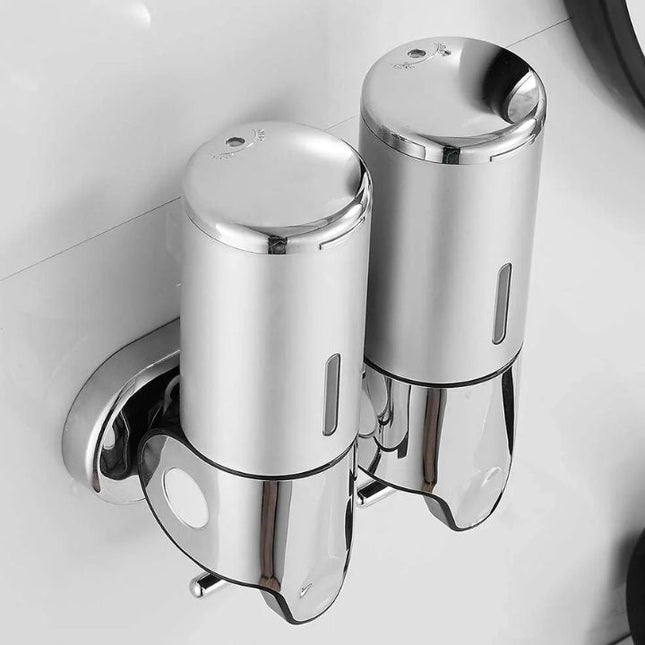 Elegant Wall-Mounted Soap Dispenser with Stainless Steel Design for Modern Spaces 1