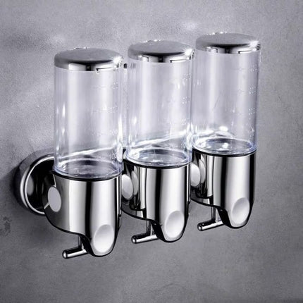 Elegant Wall-Mounted Soap Dispenser with Stainless Steel Design for Modern Spaces 14