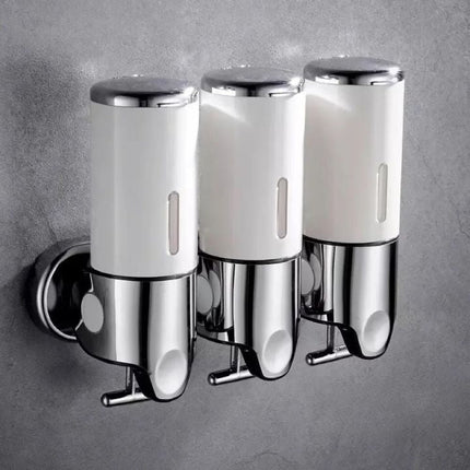 Elegant Wall-Mounted Soap Dispenser with Stainless Steel Design for Modern Spaces 15
