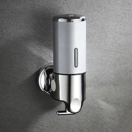 Elegant Wall-Mounted Soap Dispenser with Stainless Steel Design for Modern Spaces 2