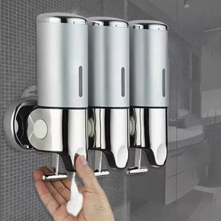 Elegant Wall-Mounted Soap Dispenser with Stainless Steel Design for Modern Spaces 3