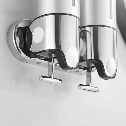 Elegant Wall-Mounted Soap Dispenser with Stainless Steel Design for Modern Spaces 6