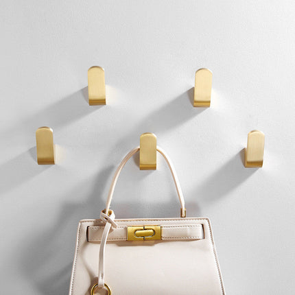 Elegant Wall Hooks | Modern Golden Brass Robe Hooks with Durable Design | Stylish Storage Solution for Organized Spaces 2